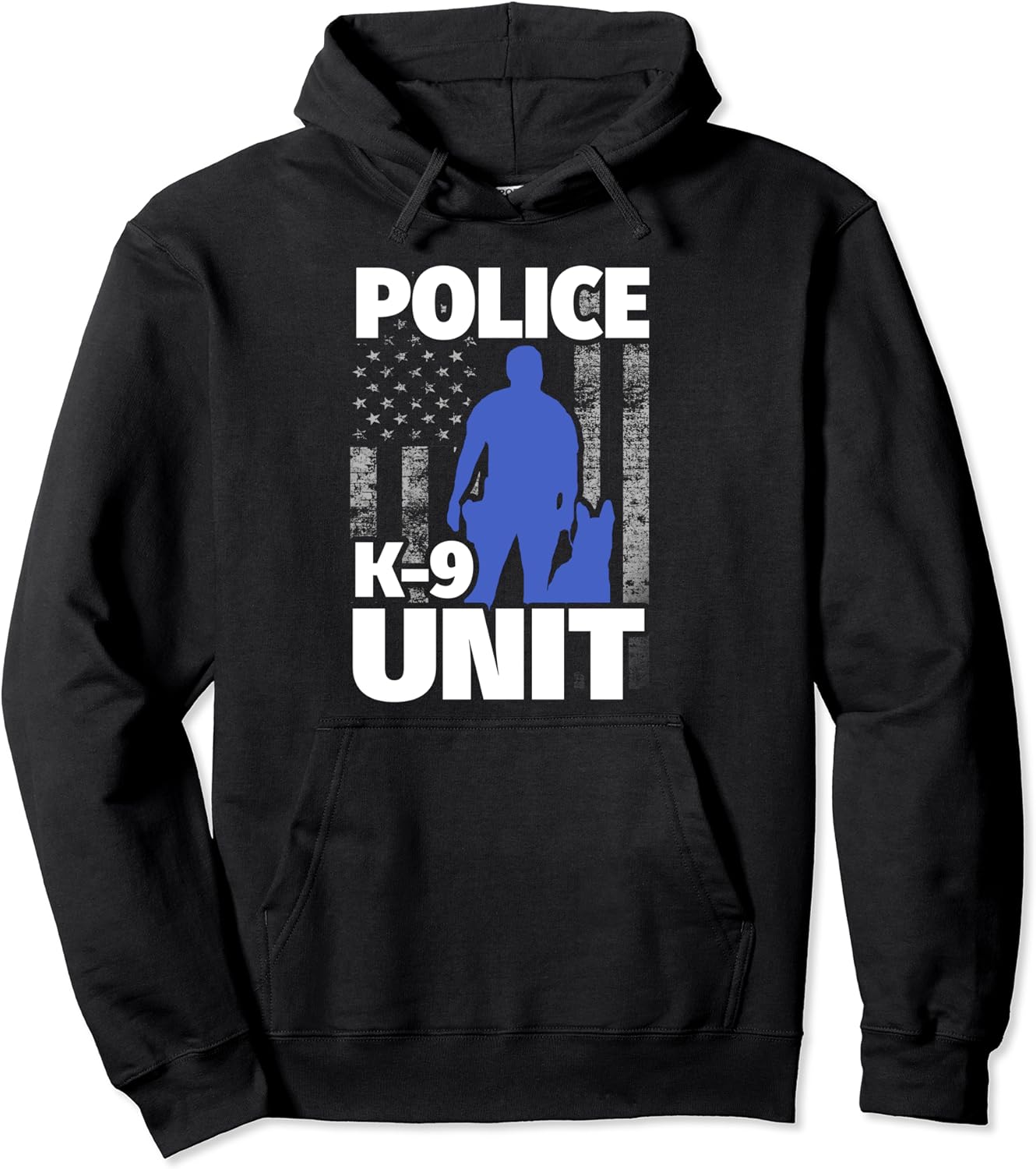 K9 Handler Hoodie Police K9 Flag Hooded Sweatshirt